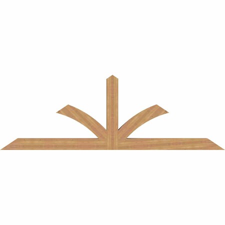 Ekena Millwork Richland Timber Gable Bracket, Western Red Cedar, 108"W x 36"H x 5 1/2"D x 5 1/2"F, 8/12 Pitch GBW108X36X0606RIC00SWR